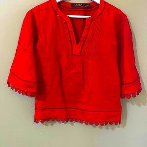 Ralph Lauren Red Women's Top